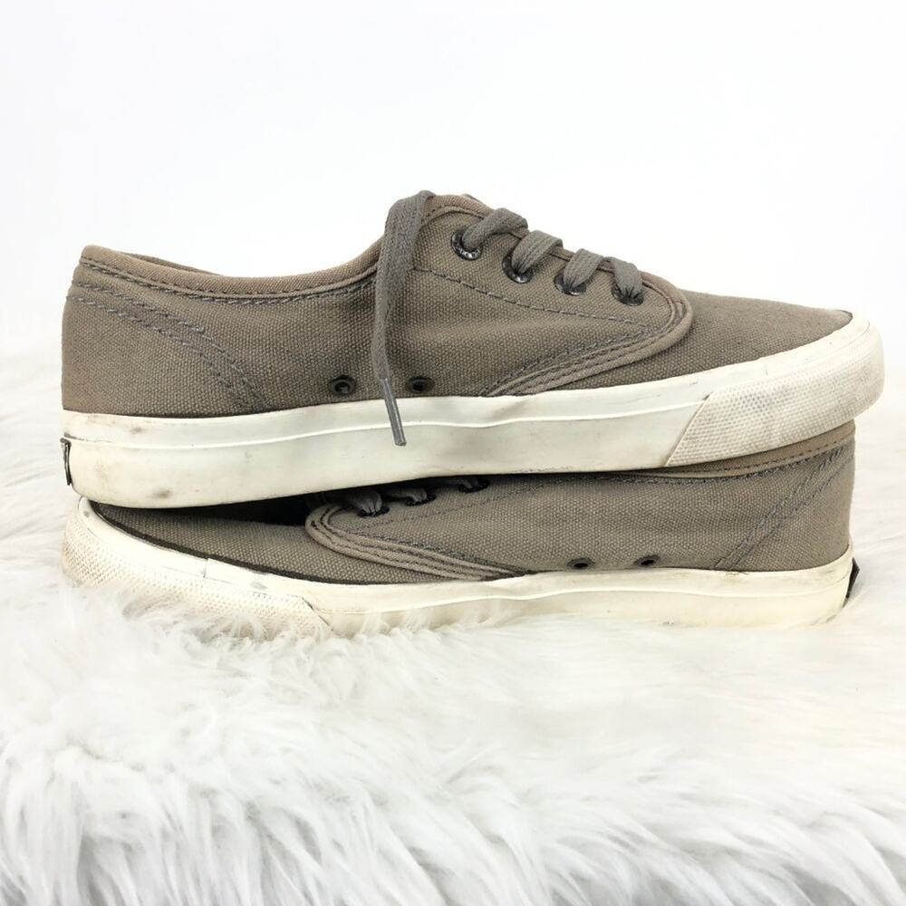 Levi’s 5.5 Womens Taupe Lace-up Canvas Sneakers - Picture 7 of 8